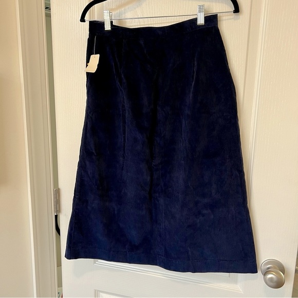 NWT Deadstock vintage navy blue corduroy skirt size small - Picture 6 of 7